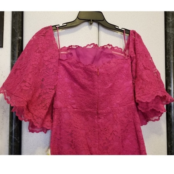 Deep Pink Prom Party Cocktail Dress - Picture 3 of 6